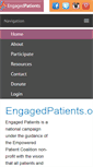 Mobile Screenshot of engagedpatients.org